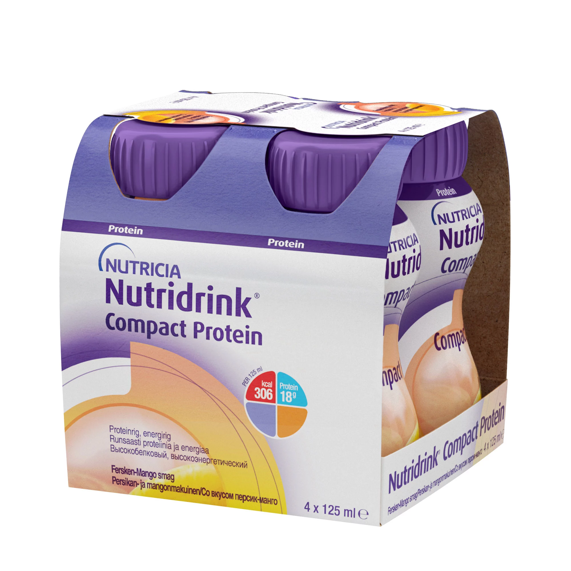 Нутридринк Компакт Протеин со вкусом персик-манго