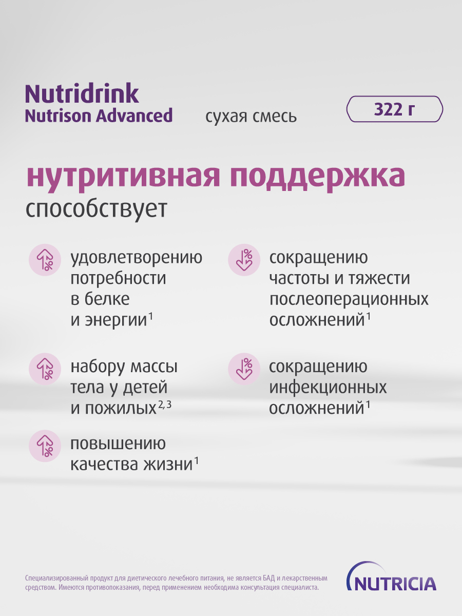 Нутридринк Нутризон Эдванст (cухая смесь*)/ Nutridrink Nutrison Advanced, изображение №11