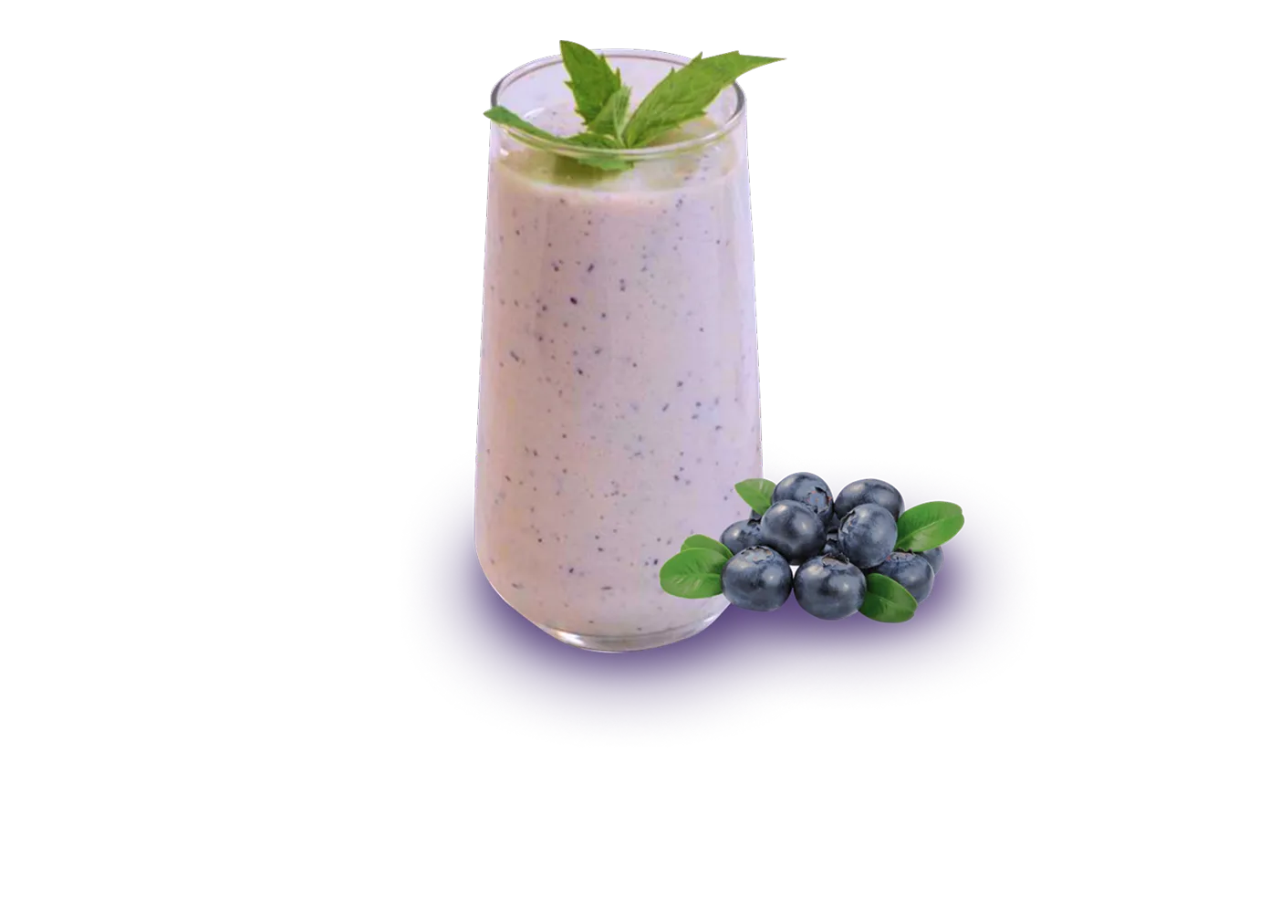 Смузи с бананом и голубикой